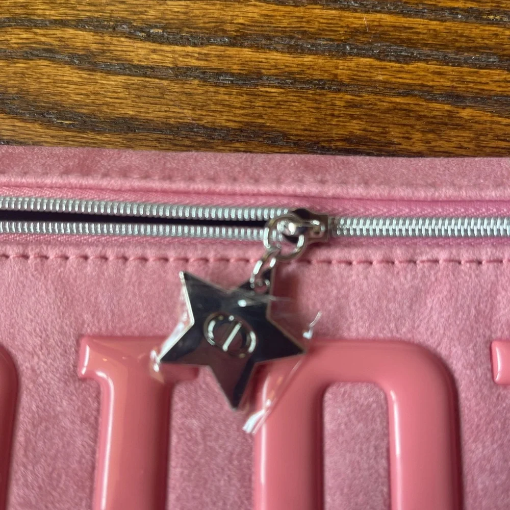 Dior Pink Suede Pouch - Picture 5 of 5